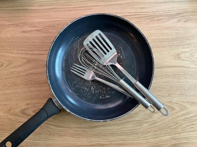 Rayée facilement par les ustensiles