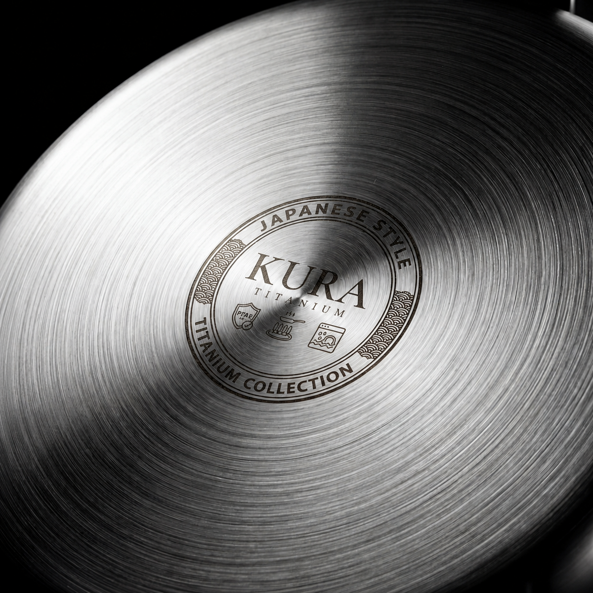 Hand-Hammered Titanium Pan