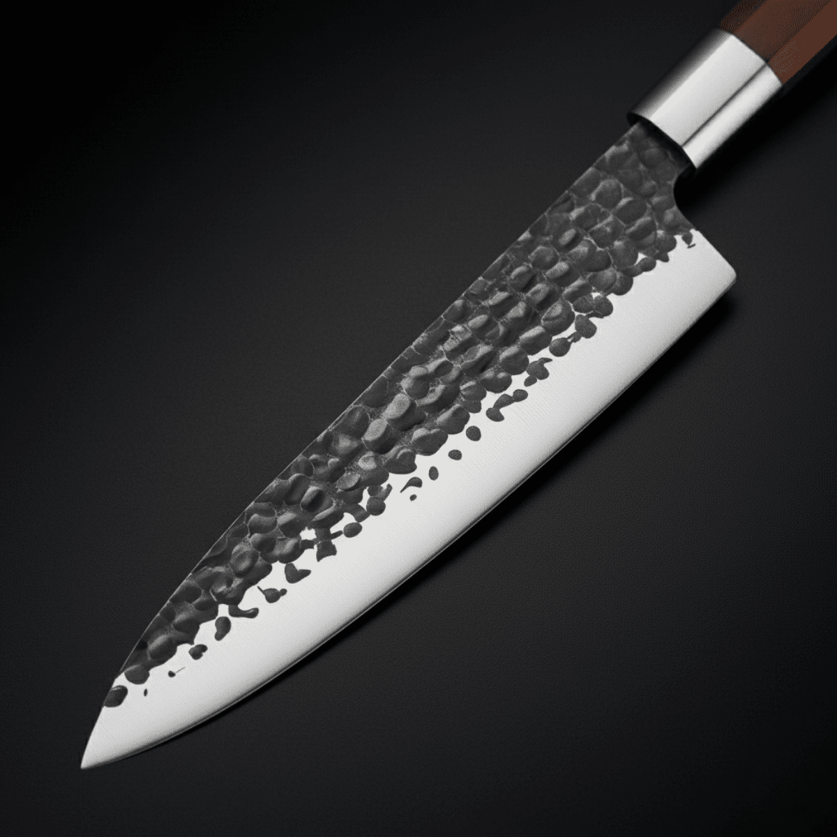 Japanese Hammered Stainless Steel Chef's Knife – 7.3 inch (18.5 cm) Precision Blade