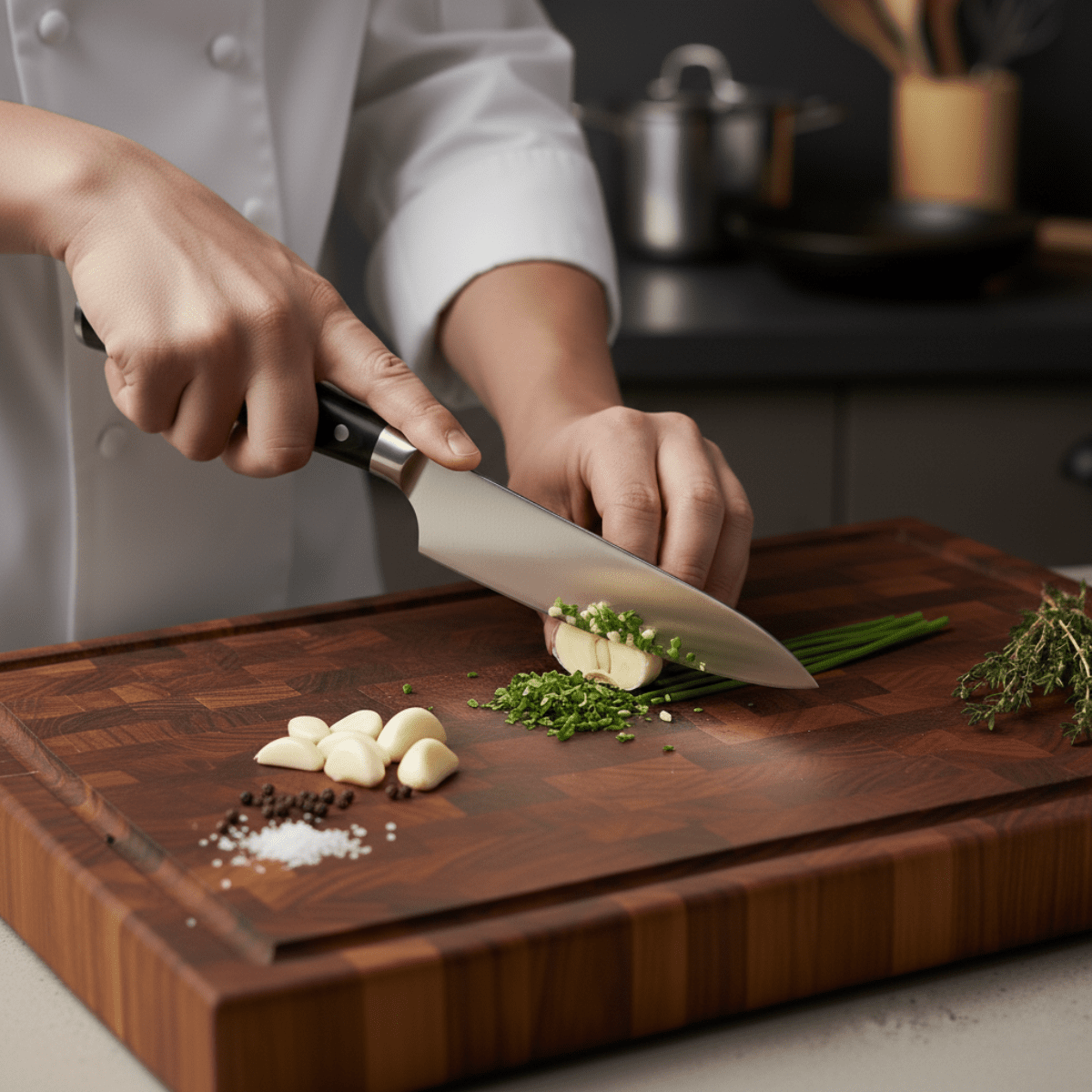 Japanese Hammered Chef's Knife – 7.9 inch (20 cm) Precision Blade