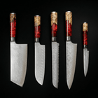 Japanese Damascus Nakama Shinku 5-Piece Chef's Knife Set – Precision Blades