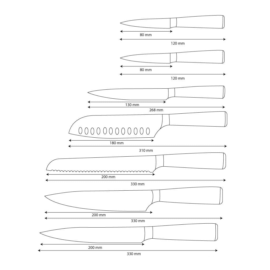 Japanese Knife Set – Precision Collection (7-Piece)