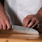 Japanese Hammered Santoku Knife – 7.1 inch (18 cm) Precision Blade