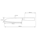 Japanese Hammered Santoku Knife – 7.1 inch (18 cm) Precision Blade
