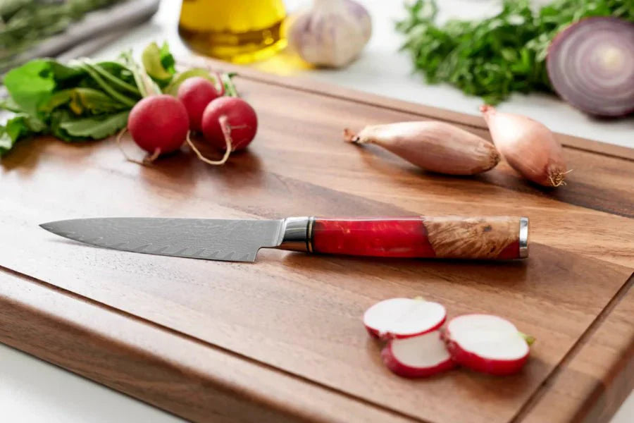 Japanese Damascus Nakama Shinku 5-Piece Chef's Knife Set – Precision Blades