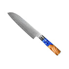 Limited Edition Japanese Damascus Knife Set – 6-Piece Sapphire Series