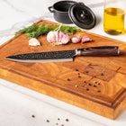 Japanese Hammered Damascus Chef's Knife Set – 3-Piece