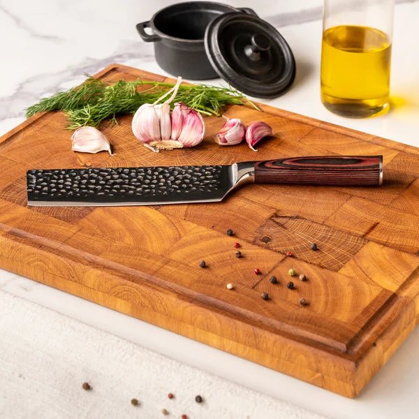 Japanese Hammered Damascus Chef's Knife Set – 3-Piece