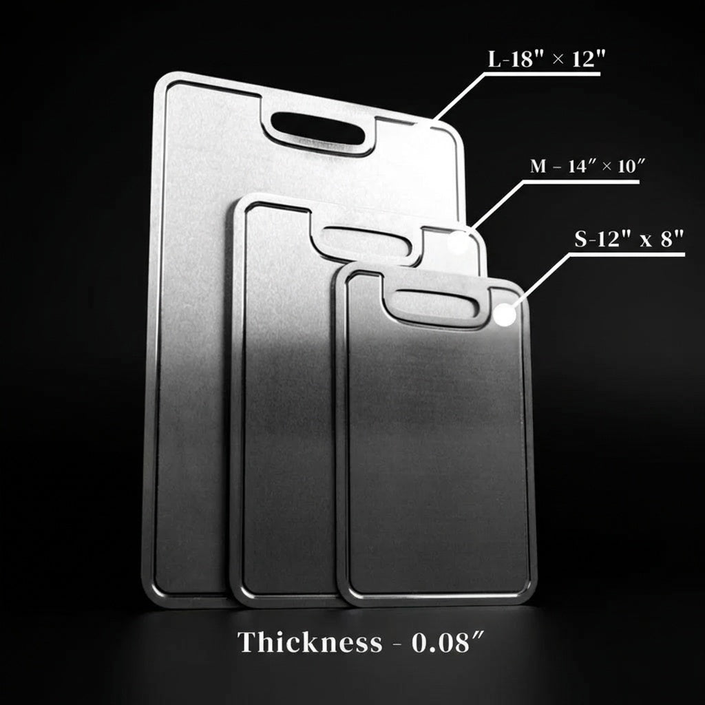 Pure Titanium Cutting Board – PFAS-Free