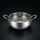 Hand-Hammered Deep Titanium Pot