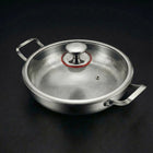 Hand-Hammered Titanium Pan with Two Handles