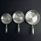Hand-Hammered Titanium Pan – 3-Piece Set