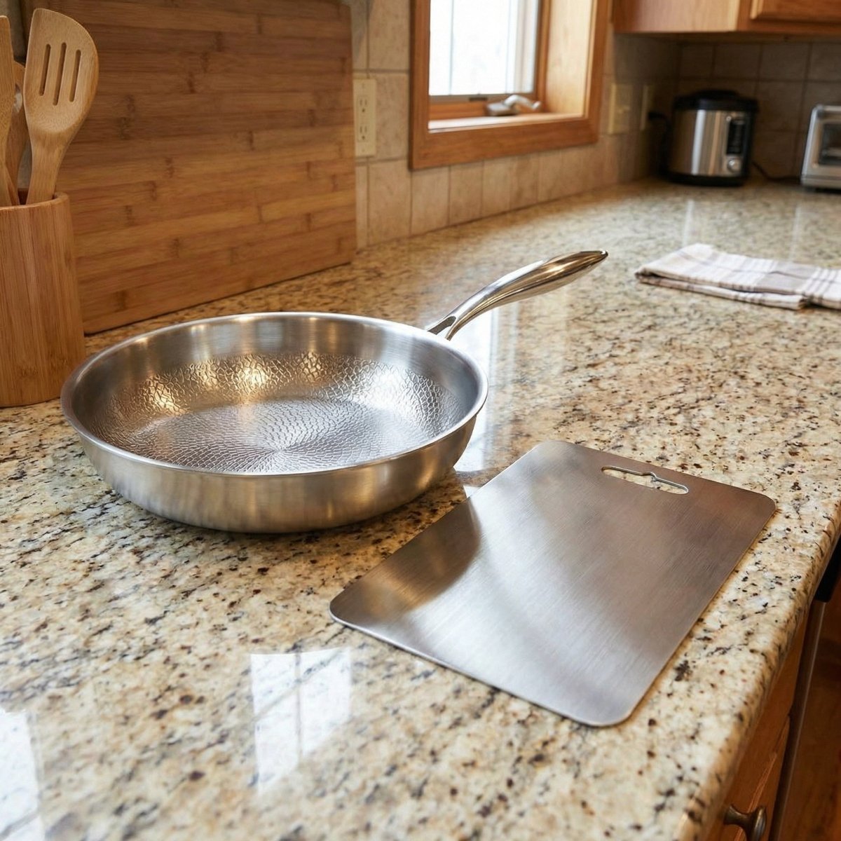 Hand-Hammered Titanium Cook & Prep Set